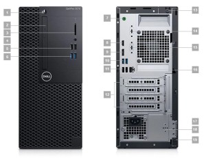 Thùng cpu Dell : Chip i5 6500 + ram 8 Gb + ssd 256 Gb