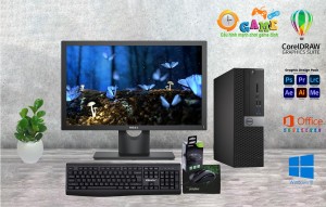 Bộ Máy Dell: CPU i5-6500 + ram 8 Gb + Ssd 256 Gb + Màn Hình 22 inch DELL