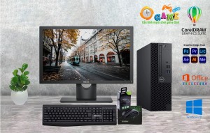 Bộ Máy Dell: CPU i7 - 9700 + ram 8 Gb + Ssd 256 Gb + Màn Hình 22 inch DELL