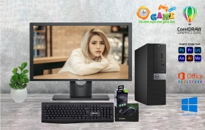 Trọn Bộ Máy Dell : i3 7100 + Ram 8 Gb +SSD 256 Gb + Màn Hình 20