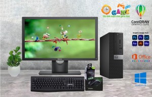 Trọn Bộ Máy Dell : i3 6100 + Ram 8 Gb +SSD 256 Gb + Màn Hình 24