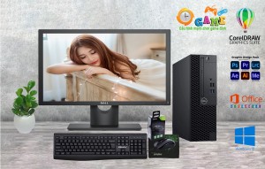Trọn Bộ Máy Dell : i3 8100 + Ram 8 Gb +SSD 256 Gb + Màn Hình 22