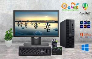 Trọn Bộ Máy Dell : i3 9100 + Ram 8 Gb +SSD 256 Gb + Màn Hình 24