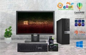 Trọn Bộ Máy Dell : i5 4570 + Ram 8Gb +SSD 256 Gb + Màn Hình 20