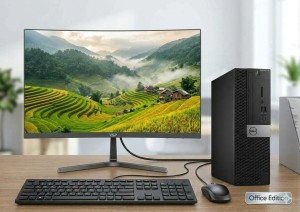 Trọn Bộ Máy Dell : i5 8500 + Ram 8Gb +SSD 256 Gb + Màn Hình 22