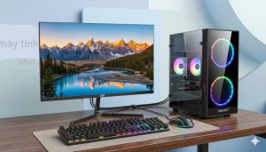 Thùng CPU : Core i5 7500 /Vga 1050 2GB / ram 16 gb/ ssd 256 / vga 1050 và Màn Hình 27 inch