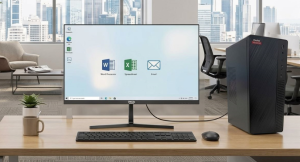 Máy Tính Văn Phòng Core i5 7500 Ram 16GB SSD 256GB và màn hình 22 inch máy mới năm 2026