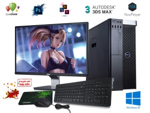 Dell Precision T3610: Xeon E5-2680 + 32GB + SSD 512 Gb + Vga 1060 3Gb + Màn Hình 24 inch
