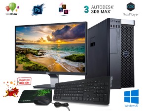 Dell Precision T5810: Xeon E5-2680 V4 + 32GB + SSD 512 Gb + Vga 1650 4Gb + Màn Hình 24 inch